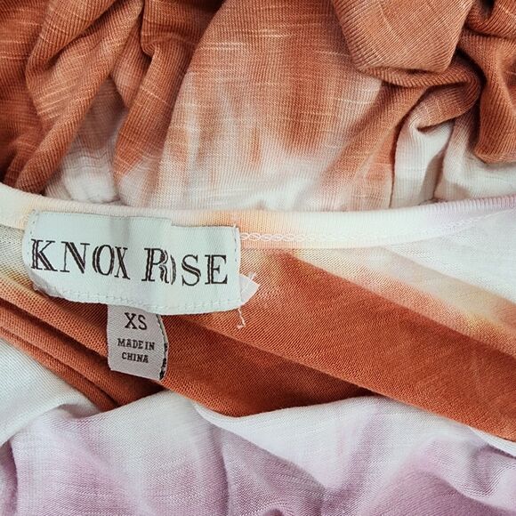 Knox Rose Women's Maxi Dress XS Tie Dye Sleeveless Drawstring Waist Lilac Beach - Picture 6 of 11